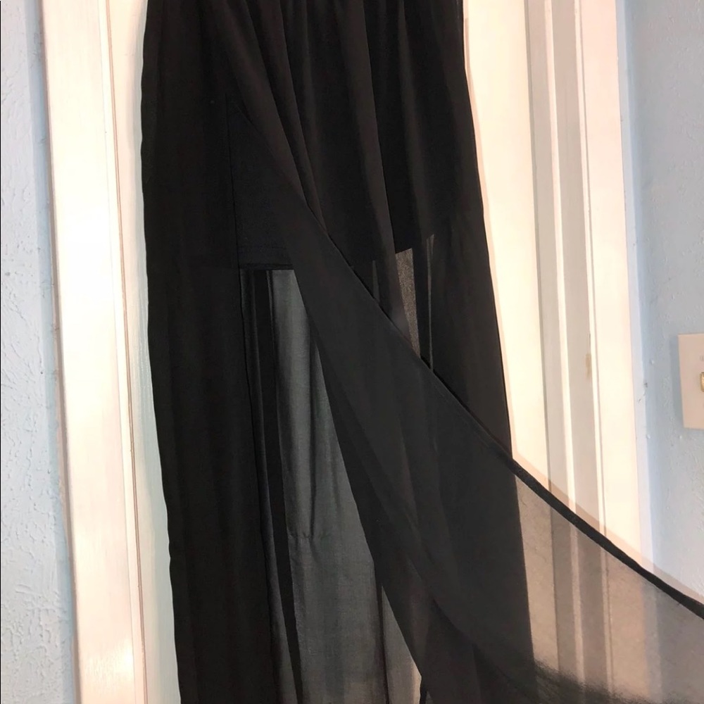 Black maxi skirt
